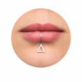 Triangle Lip Cuff – Handmade Sterling Silver Fake Lip Ring, No Piercing Needed