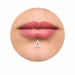 Triangle Lip Cuff – Handmade Sterling Silver Fake Lip Ring, No Piercing Needed