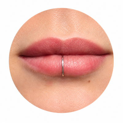 Fake Lip Ring No Piercing Handmade Sterling Silver