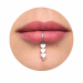 Triple Heart Lip Cuff – Handmade Sterling Silver Fake Lip Ring with Moving Hearts, No Piercing