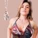 Handmade Fine Silver Yoni Pendant with Natural Pink Pearl