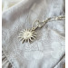Handmade Sterling Silver Sun Pendant with 45cm Chain