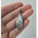Oxidized Silver Yoni Pendant — Sacred Feminine Symbol Necklace