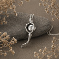 Sterling Silver Fertilization Pendant | Conceptual Egg Cell Necklace – SilverBuds