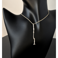 Handmade Fine Silver Pendant | Organic Shape | With or Without Chain