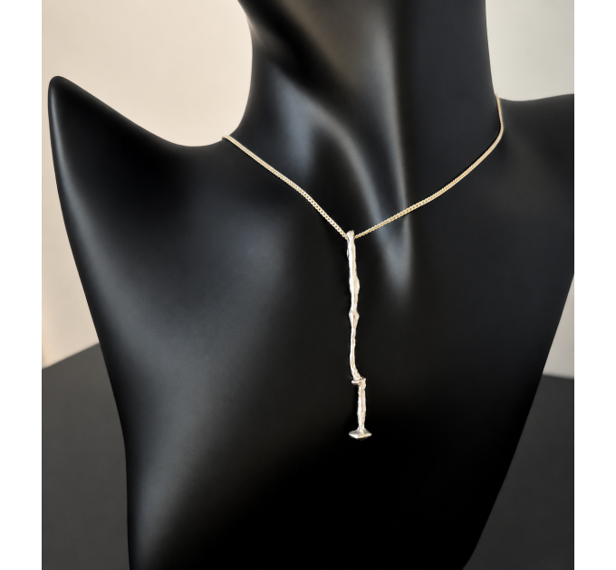 Fine Silver Pendant — Handmade Organic Shape