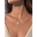 Handmade Sterling Silver Sun Pendant with 45cm Chain