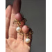 Handmade Brass Non-Piercing Nipple Clamps with White Pearls