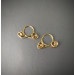 Handmade Brass Non-Piercing Nipple Rings with Swirl Loops (Pair)