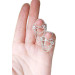 Handmade Silver Non-Piercing Nipple Rings with Chains (Pair)