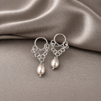 Handmade Nipple clamps Non Piercing Nipple Rings with pech sea pearls