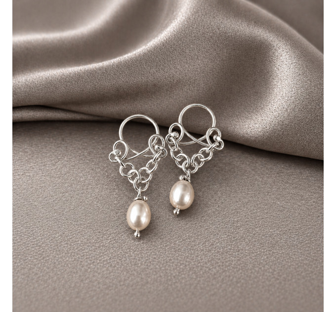 Handmade Nipple clamps Non Piercing Nipple Rings with pech sea pearls