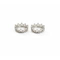 Crown Nipple Ring — Non-Piercing & Adjustable Sterling Silver