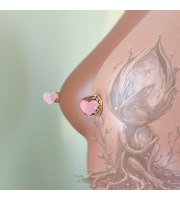 Brass Crown Fake Nipple Rings (Handmade)