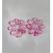 Pink Flower Fake Nipple Rings – Handmade Adjustable Non-Piercing Aluminum Body Jewelry