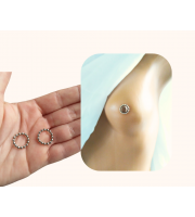 Magnetic nipple rings