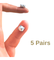Magnetic Fake Nipple Rings Set of 5 Pairs with White Pearls – Value Bundle Magnetic Fake Nipple Rings Set of 5 Pairs with White Pearls – Value Bundle