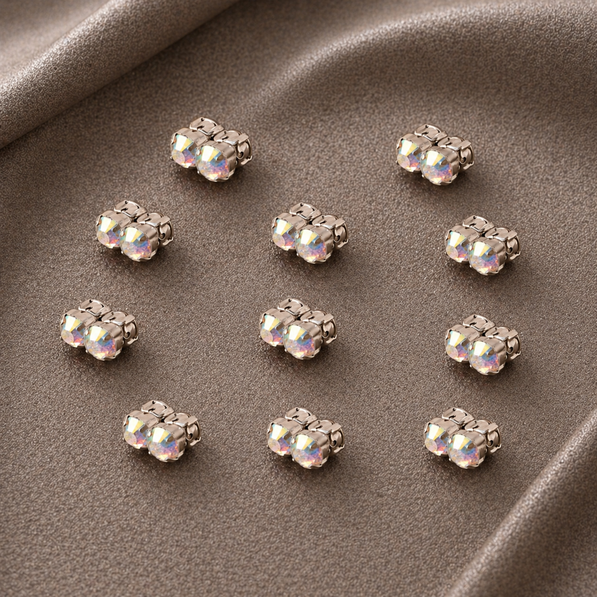 Magnetic Fake Nipple Rings Set of 10 Pairs | Rainbow Crystal Value Bundle – SilverBuds — Image 5 of 8