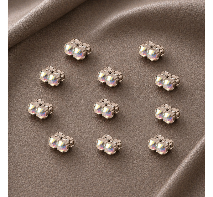 Magnetic Fake Nipple Rings Set of 10 Pairs | Rainbow Crystal Value Bundle – SilverBuds