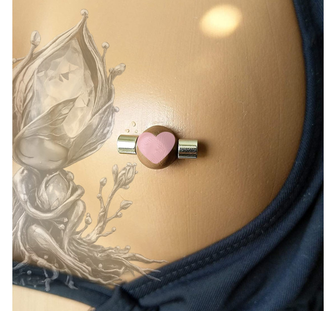 Magnetic Nipple Rings Silver Non Piercing Adjustable Fake Nipple Piercing Jewelry