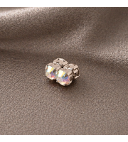Fake Nipple Piercing with Rainbow Crystal 5mm – Magnetic Stainless Steel Nipple Jewelry