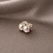Fake Magnetic Nipple Piercing with Rainbow Crystal – 5mm