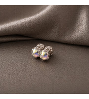 Fake Nipple Piercing with Rainbow Crystal 5mm – Magnetic Stainless Steel Nipple Jewelry