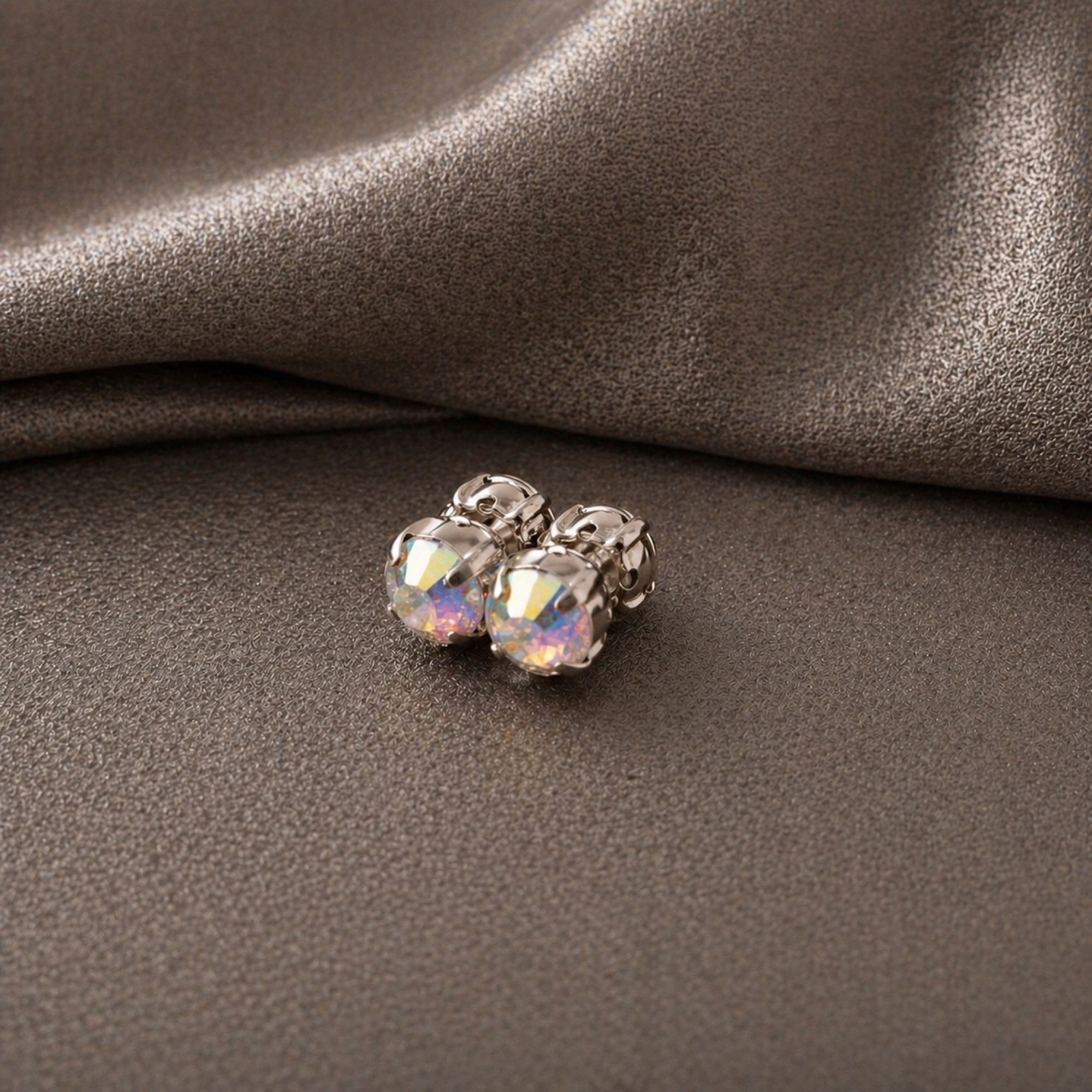 Fake Magnetic Nipple Piercing with Rainbow Crystal – 5mm — Image 8 of 10