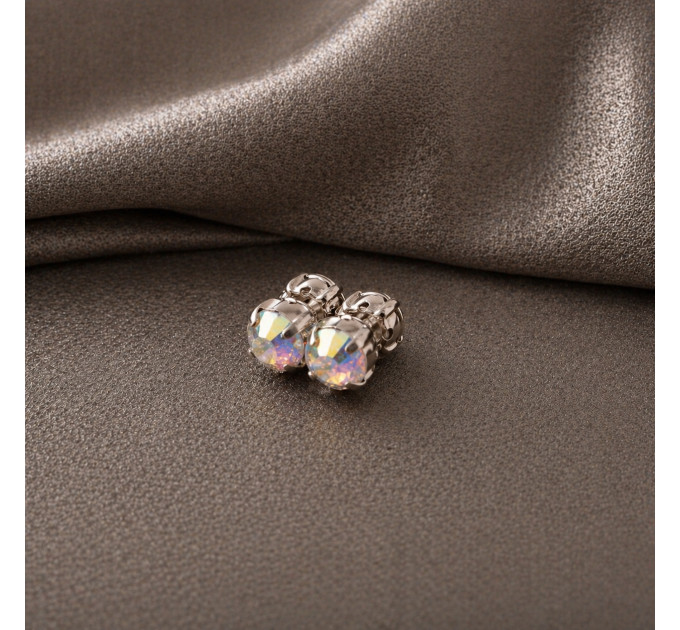 Fake Magnetic Nipple Piercing with Rainbow Crystal – 5mm