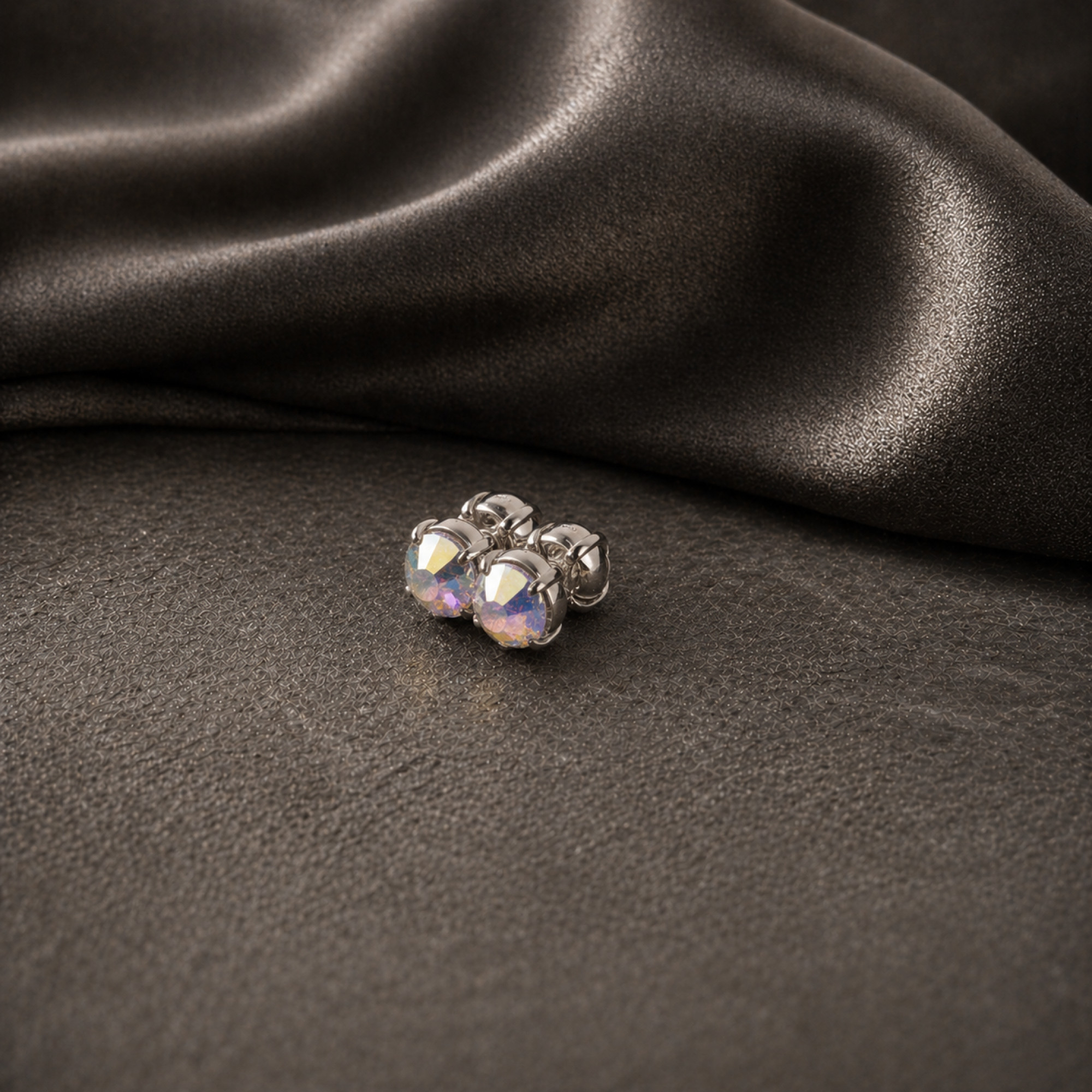 Fake Magnetic Nipple Piercing with Rainbow Crystal – 5mm — Image 10 of 10