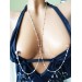 Handmade Nipple jewelry Sexy Chain Necklace to Nipple beautiful descreet and simple day non piercing nipple jewelry