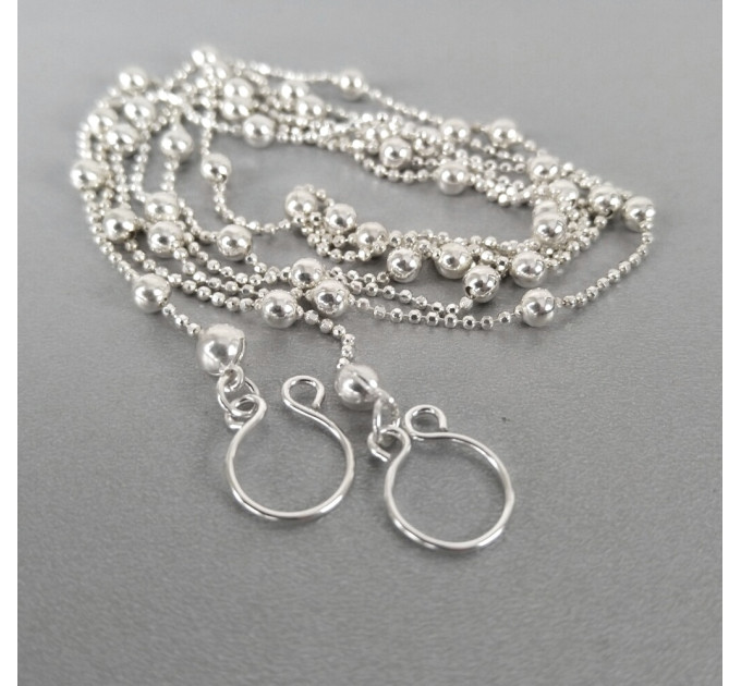 Handmade Non-Piercing Silver Nipple Chain Necklace