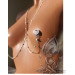 Handmade Non-Piercing Silver Nipple Chain Necklace