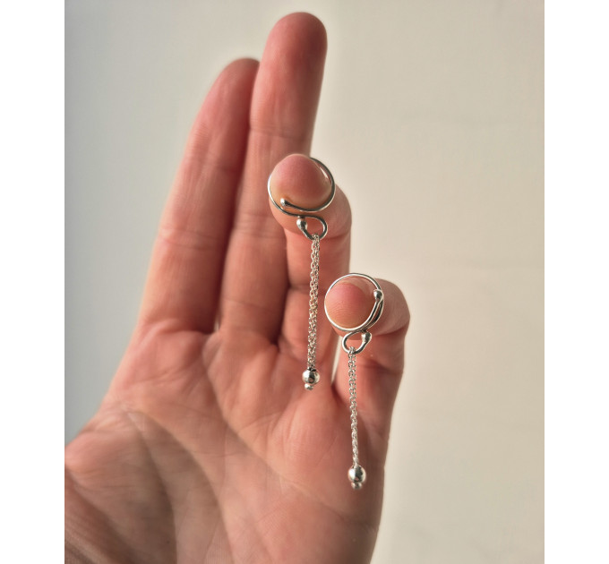 Nipple Rings Solid Silver Body Jewelry Nipple Dangles
