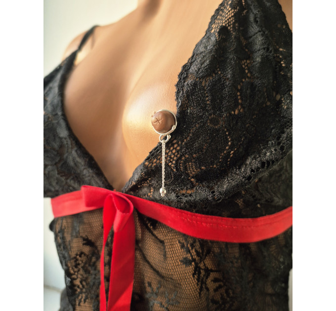 Nipple Rings Solid Silver Body Jewelry Nipple Dangles