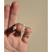 Non-Piercing Silver Nipple Rings with Natural White Pearls