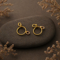 Brass Non Piercing Nipple Rings with Side Loops 