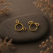 Handmade Brass Non-Piercing Nipple Rings with Side Loops (Pair)