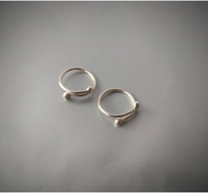 Simple Adjustable Sterling Silver Non-Piercing Nipple Rings (Pair)