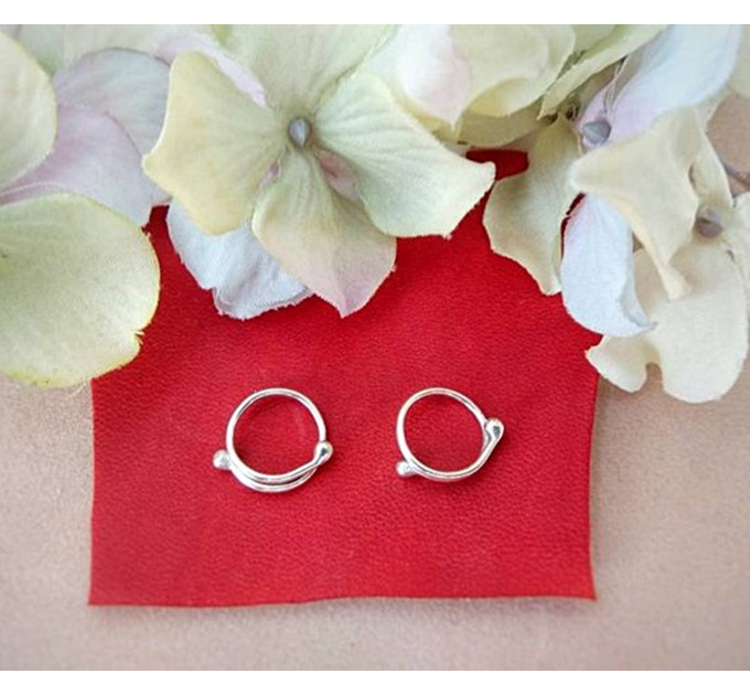 Simple Adjustable Sterling Silver Non-Piercing Nipple Rings (Pair)