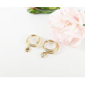 Handmade Brass Spiral Non-Piercing Nipple Rings (Pair)