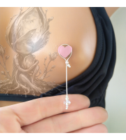 Sterling Silver Nipple Jewelry with Crystals