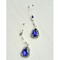 Crystal Nipple Rings — Fake Piercing, Silver Beads, Sparkling Glass Crystals, Pair