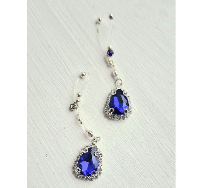 Crystal Nipple Rings – Handmade Fake Piercing with Silver Beads and Sparkling Glass Crystals, No Piercing Needed