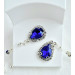 Crystal Nipple Rings – Handmade Fake Piercing with Silver Beads and Sparkling Glass Crystals, No Piercing Needed