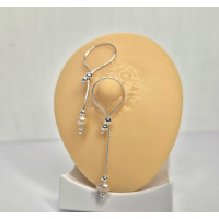 Handmade Sterling Silver Nipple  Jewelry with Natural Pearls 