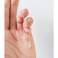 Sterling Silver Nipple Jewelry with Crystals