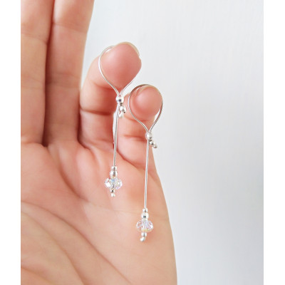 Sterling Silver Nipple Jewelry with Crystals