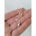 Adjustable Handmade Sterling Silver Breast Jewelry with Natural Pearls