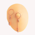 Handmade 14K Gold Plated Nipple Jewelry with Snake Chains